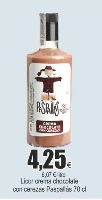 FROIZ PASPALLÁS licor crema chocolate con cerezas paspallás 70 cl oferta