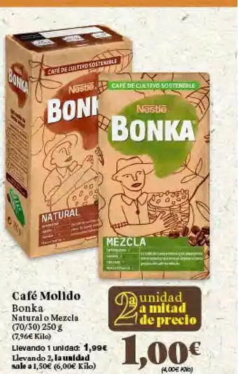 Gadis Café Molido Bonka 250g oferta