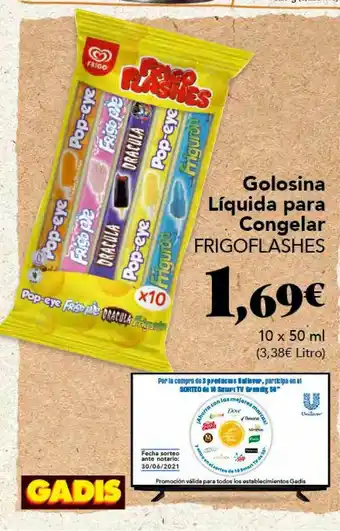 Gadis Golosina Líquida para Congelar Frigoflashes 10 x 50ml oferta