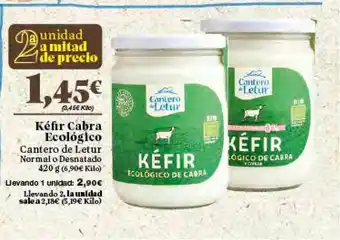 Gadis Kéfir Cabra Encológico Cantero De Letur Normal O Desnatado 420g oferta