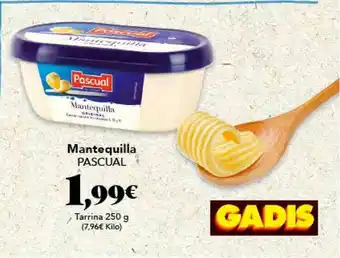 Gadis Mantequilla Pascual 250g oferta