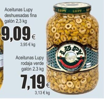 FROIZ Aceitunas lupy rodaja verde galón 2.3 kg oferta