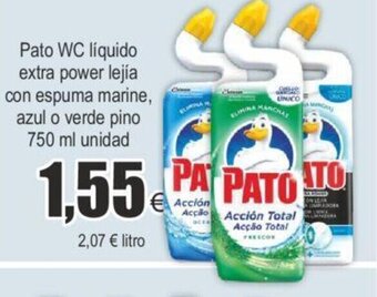 FROIZ Pato WC liquido extra power lejia con espuma marine oferta