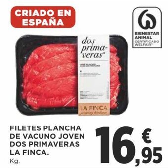 Supercor Filetes plancha de vacuno joven dos primaveras la finca oferta