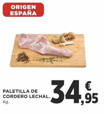 Supercor Paletilla de cordero lechal oferta