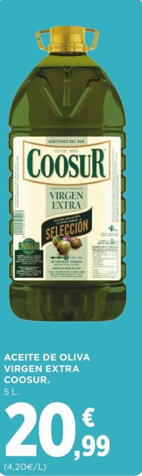 Supercor Aceite de oliva virgen extra coosur oferta