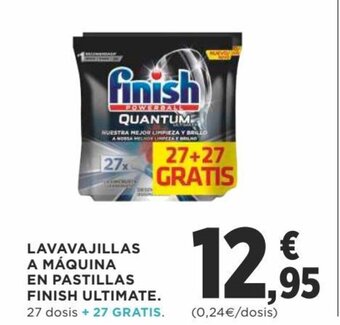 Supercor Lavavajillas a máquina en pastillas finish ultimate oferta