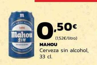 Supermercados Lupa Mahou cerveza sin alcohol oferta
