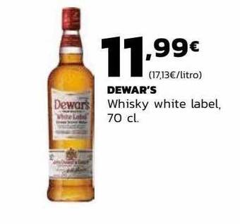Supermercados Lupa Dewar's whisky white label oferta