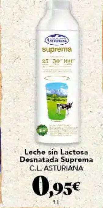 Gadis Leche sin Lactosa Desnatada Suprema C.L. Asturiana 1L oferta