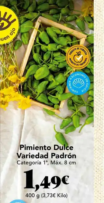 Gadis Pimiento Dulce Variedad Padrón 400g oferta