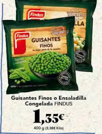Gadis Guisantes Finos o Ensaladilla Congelada Findus 400g oferta