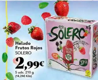 Gadis Helado Frutos Rojos Solero 5 uds, 210g oferta