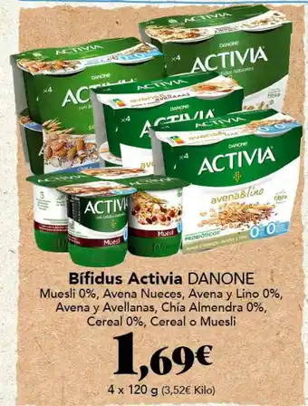 Gadis Bífidus Activia Danone 4 x 120g oferta
