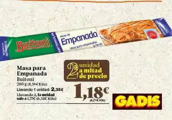 Gadis Masa Para Empanada Buitoni 280g oferta