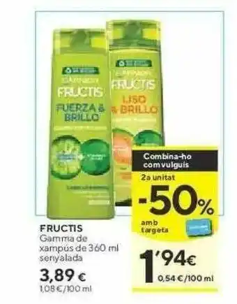 Fructis Gamma De Xampús 360ml