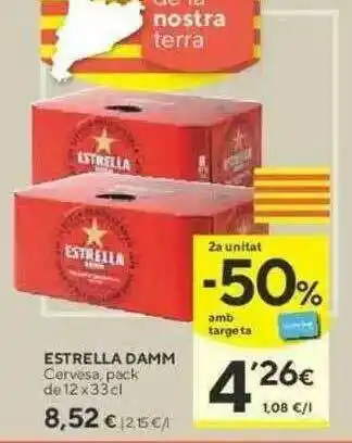Caprabo Estrella Damm Cervesa 12x33cl oferta