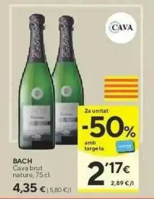 Caprabo Bach Cava Brut Nature 75cl oferta