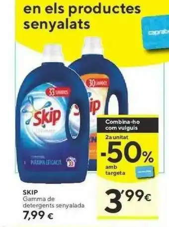 Caprabo Skip Gama De Detergents Senyalada oferta