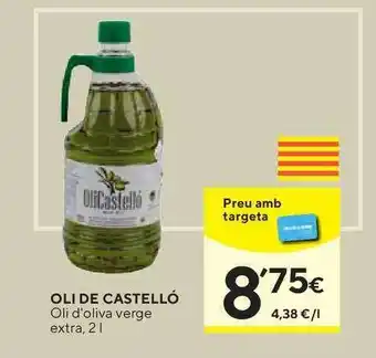 Caprabo Oli De Castelló Oli D'Oliva Verge Extra 2L oferta
