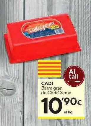 Caprabo Cadí Barra Gran De CadiCrema oferta