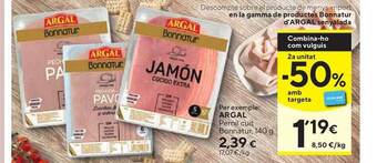 Caprabo Argal Pernil Cuit Bonnatur 140g oferta