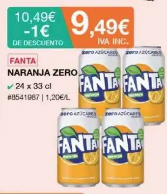 Costco Fanta naranja zero oferta