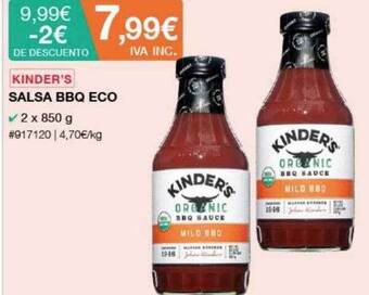 Costco Kinder's salsa bbq eco oferta