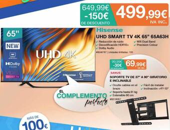 Costco Hisense uhd smart tv 4k 65 oferta