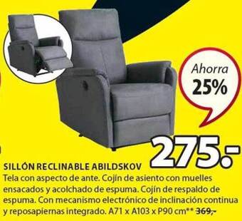 JYSK Sillón reclinable abildskov oferta