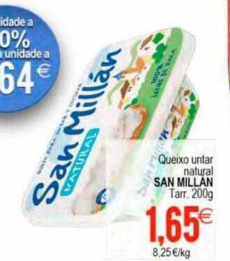 Plenus Supermercados Queixo untar natural san millan oferta