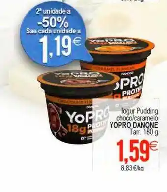 Plenus Supermercados Iogur pudding choco caramelo yopro danone oferta