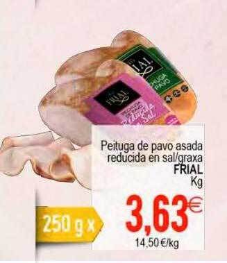 Plenus Supermercados Peituga de pavo asada reducida en sal graxa frial oferta