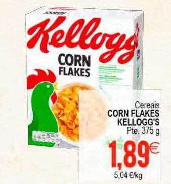Cereais corn flakes kellogg's