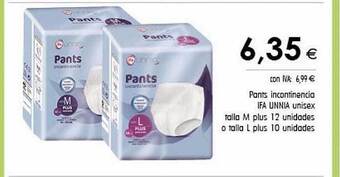 Cash Ifa Pants incontinencia ifa unnia unisex oferta