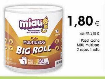 Cash Ifa Papel cocina miau multiusos oferta
