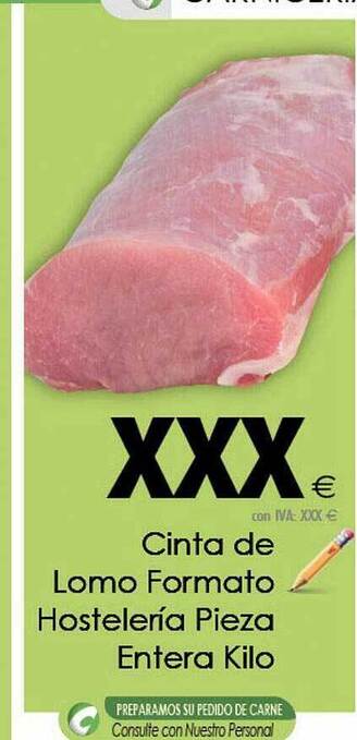 Cash Ifa Cinta de lomo formato hostelería pieza entera oferta