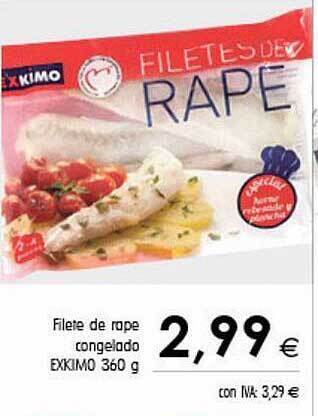 Cash Ifa Filete de rape congelado exkimo oferta