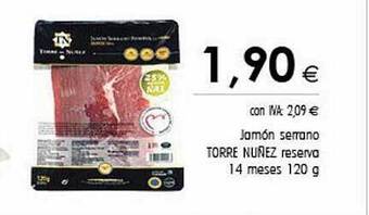 Cash Ifa Jamón serrano torre nuñez reserva 14 meses oferta