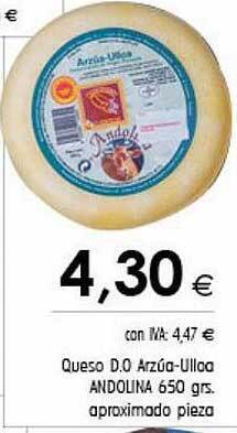 Cash Ifa Queso d.o arzúa-ulloa andolina oferta