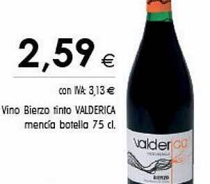 Cash Ifa Vino bierzo tinto valderica mencía oferta