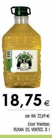 Cash Ifa Licor hierbas fuxan os ventos oferta