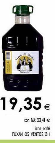 Cash Ifa Licor café fuxan os ventos oferta