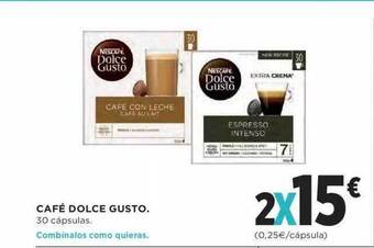 Hipercor Café dolce gusto oferta