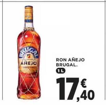 Hipercor Ron añejo brugal oferta