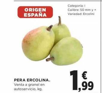 Hipercor Pera ercolina oferta