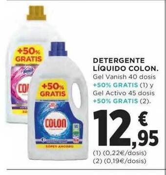 Hipercor Detergente liquido colon oferta