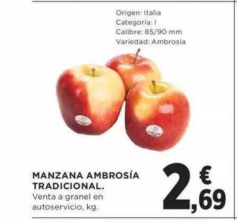 Manzana ambrosia tradicional