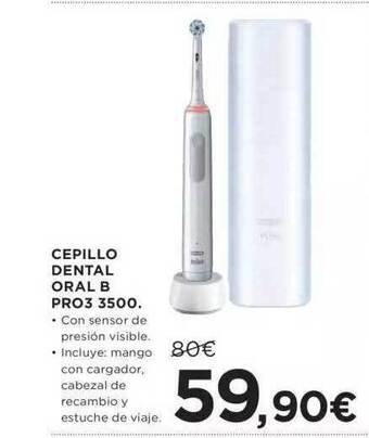 Hipercor Cepillo dental oral b pro3 3500 oferta