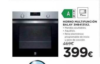 Hipercor Horno multifunción balay 3hb4131x2 oferta